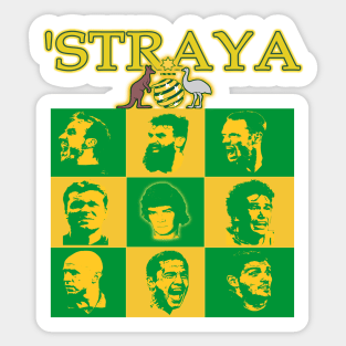 Popart - SOCCEROOS LEGENDS (Alternate Version) - 'STRAYA! Sticker